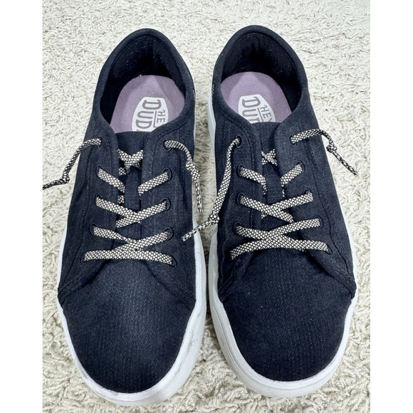 Hey Dude Cody Craft Sneakers Black Canvas Shoes Women's 8 Lightweight Comfort - Picture 2 of 12